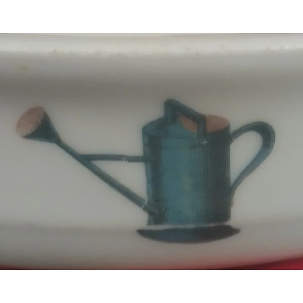 Vtg‎ Porcelain Child Bowl Children Playing Swing Bavaria Germany FLAWS READ